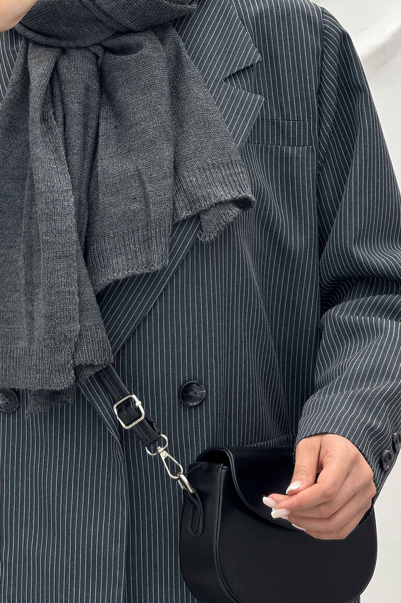 مانتو پاییزه آستردار دیپلمات دو دکمه