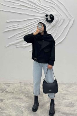 کت تک جیب پاکتی پایین سگک توییت پشمی