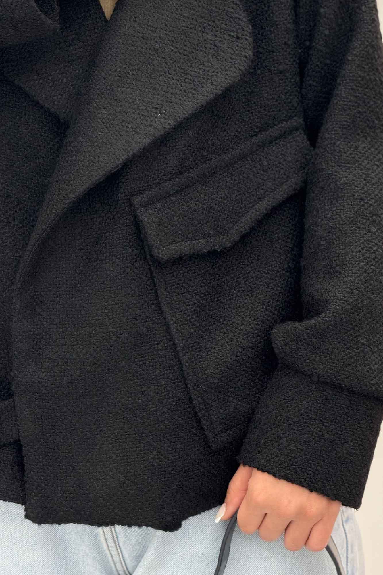 کت تک جیب پاکتی پایین سگک توییت پشمی