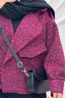 کت تک جیب پاکتی پایین سگک توییت پشمی