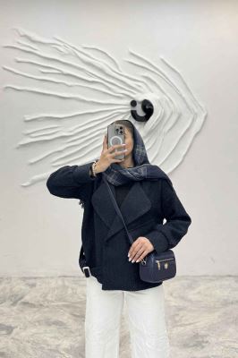 کت تک جیب پاکتی پایین سگک توییت پشمی