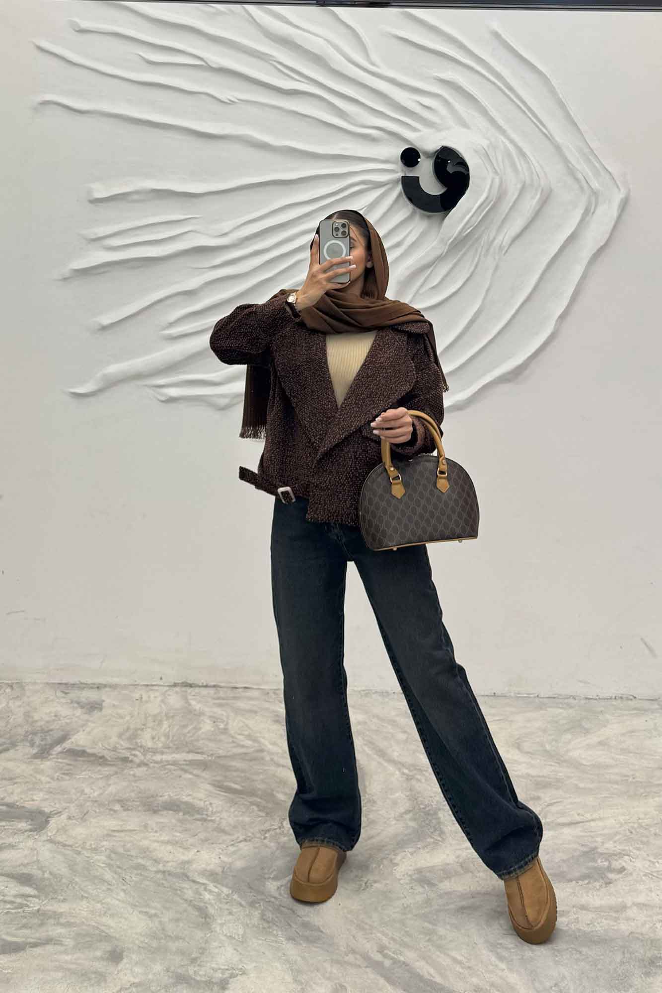 کت تک جیب پاکتی پایین سگک توییت پشمی