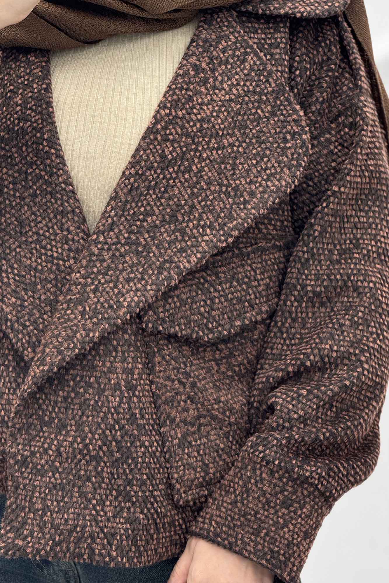 کت تک جیب پاکتی پایین سگک توییت پشمی