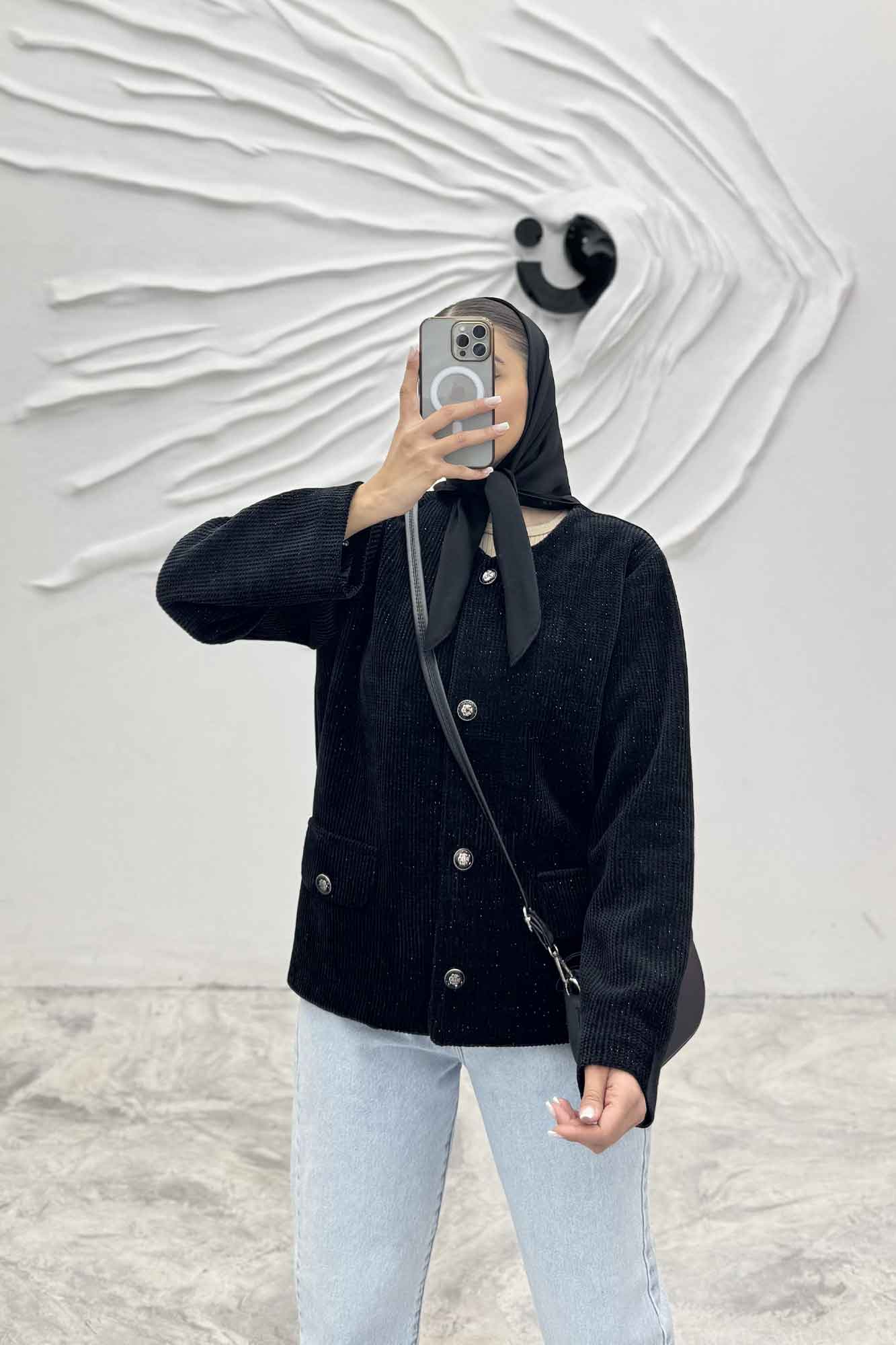 کت لمزور بیسکویتی آستردار یقه گرد مرسا