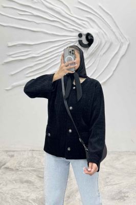 کت لمزور بیسکویتی آستردار یقه گرد مرسا