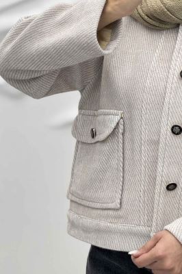 کت لمزور آستردار دو جیب پاکتی DEZIRE