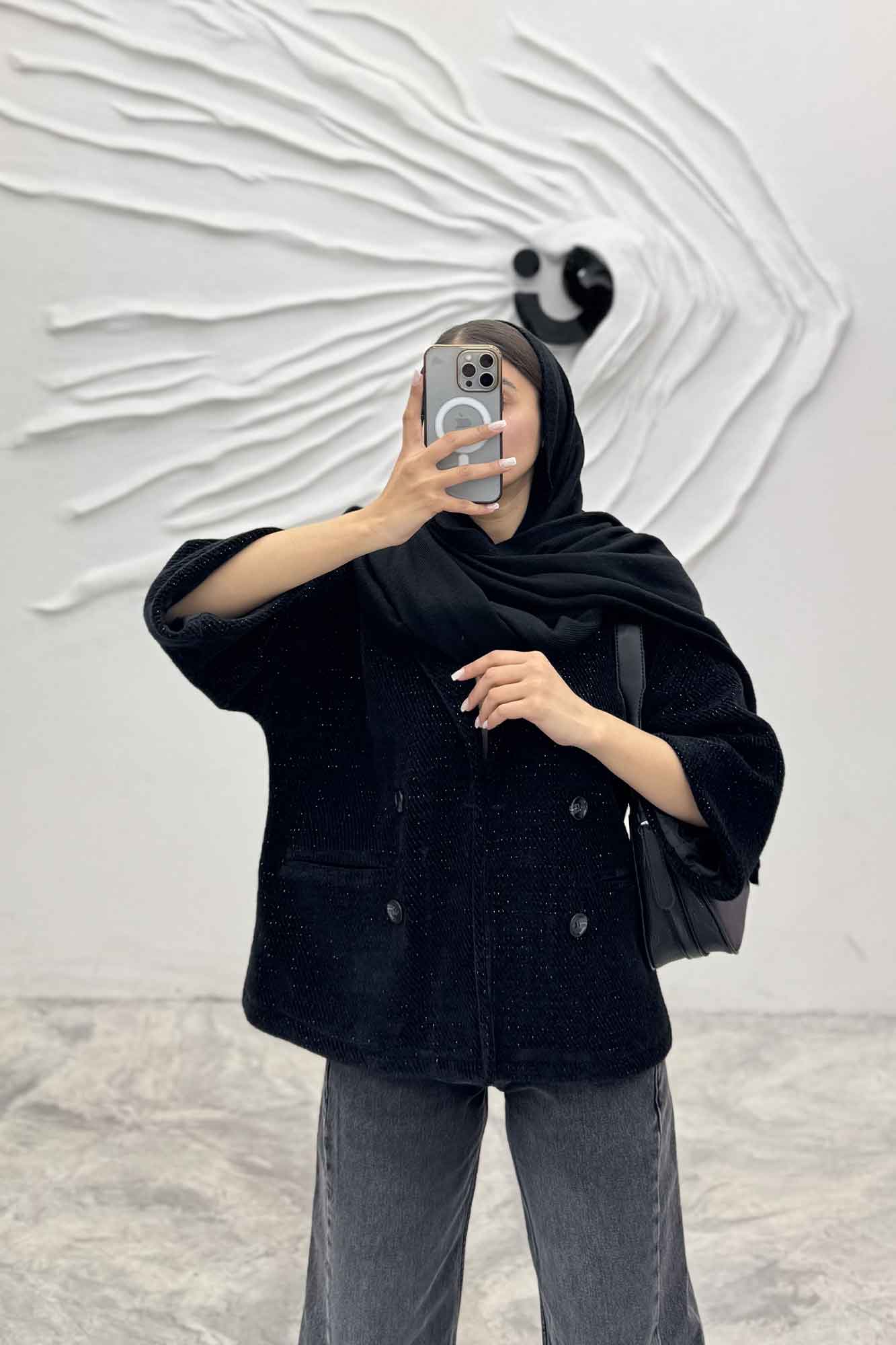 کت آستین سه رب لمزور آستردار 4 دکمه