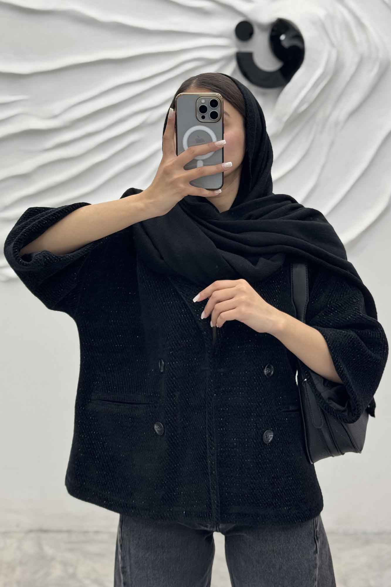 کت آستین سه رب لمزور آستردار 4 دکمه