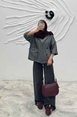 کت آستین سه رب لمزور آستردار 4 دکمه