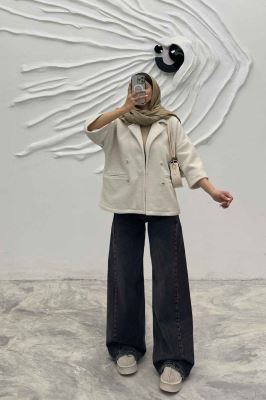 کت آستین سه رب لمزور آستردار 4 دکمه