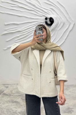 کت آستین سه رب لمزور آستردار 4 دکمه