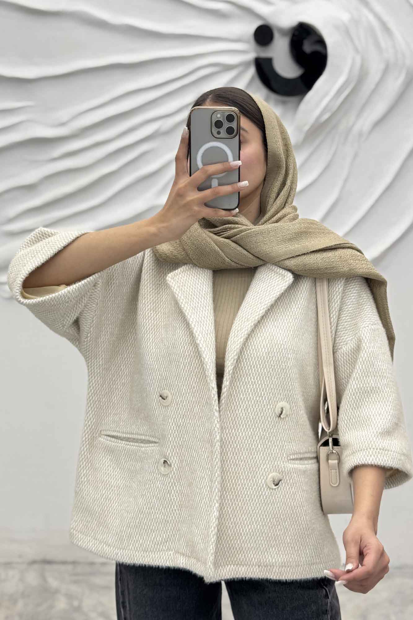 کت آستین سه رب لمزور آستردار 4 دکمه