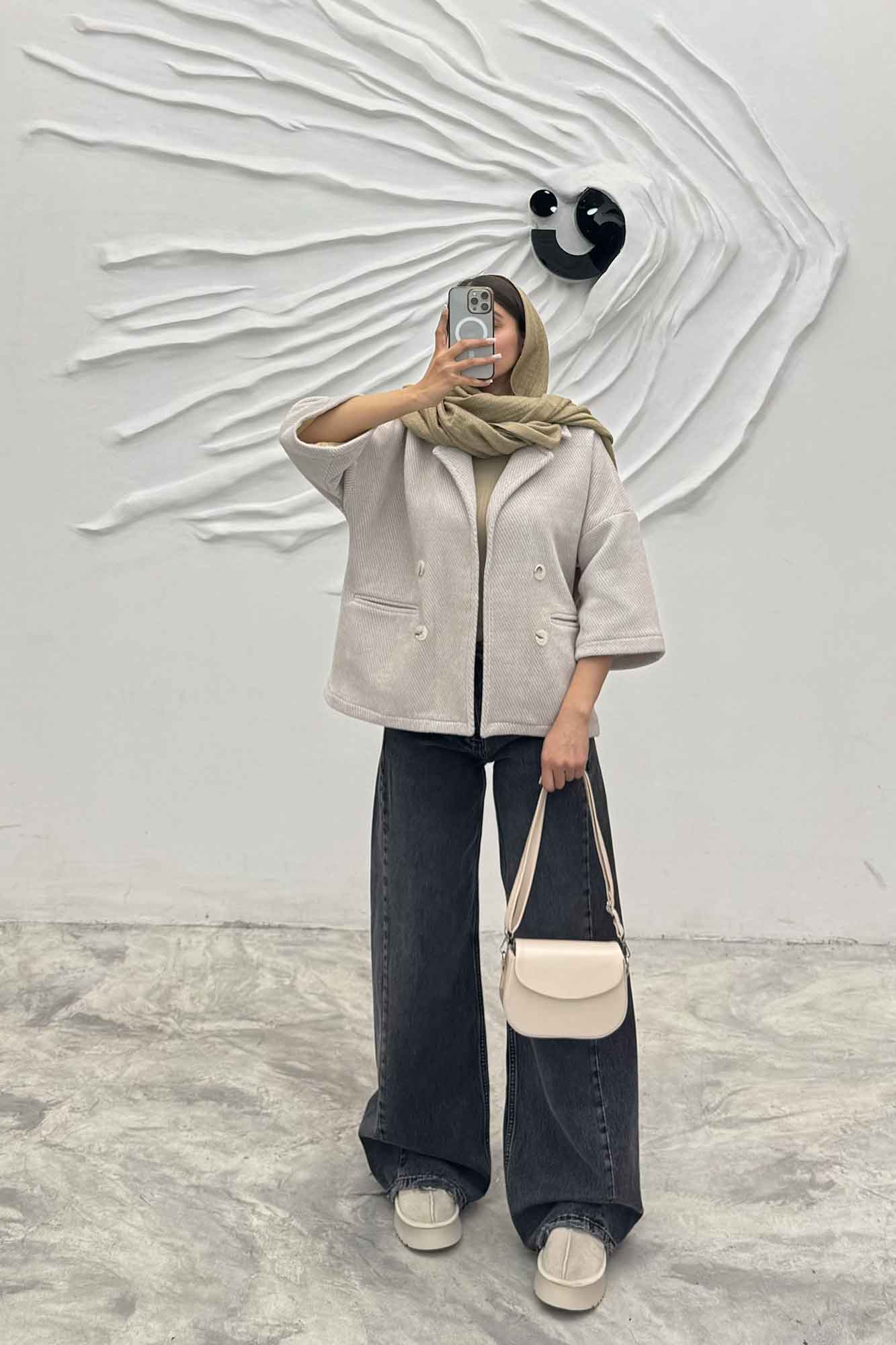 کت آستین سه رب لمزور آستردار 4 دکمه