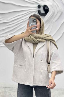 کت آستین سه رب لمزور آستردار 4 دکمه