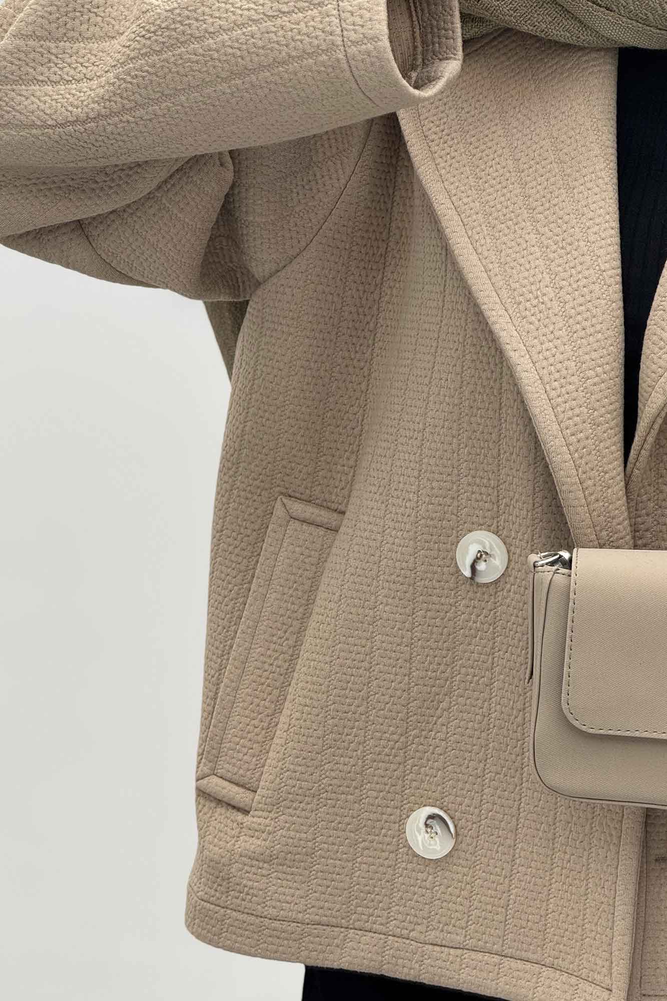 کت چهار دکمه فیتیله زنبوری سانای