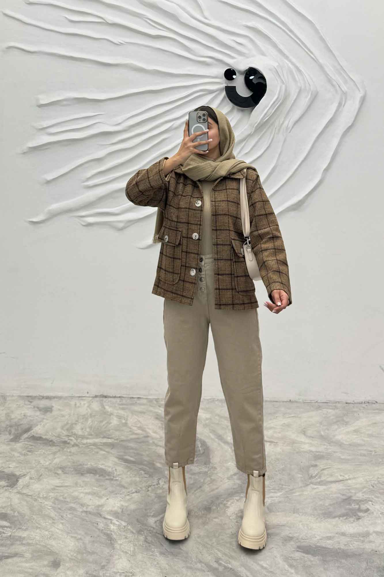 کت پشمی آستردار دو جیب پاکتی R