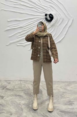 کت پشمی آستردار دو جیب پاکتی R