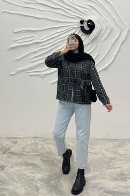 کت پشمی آستردار دو جیب پاکتی R