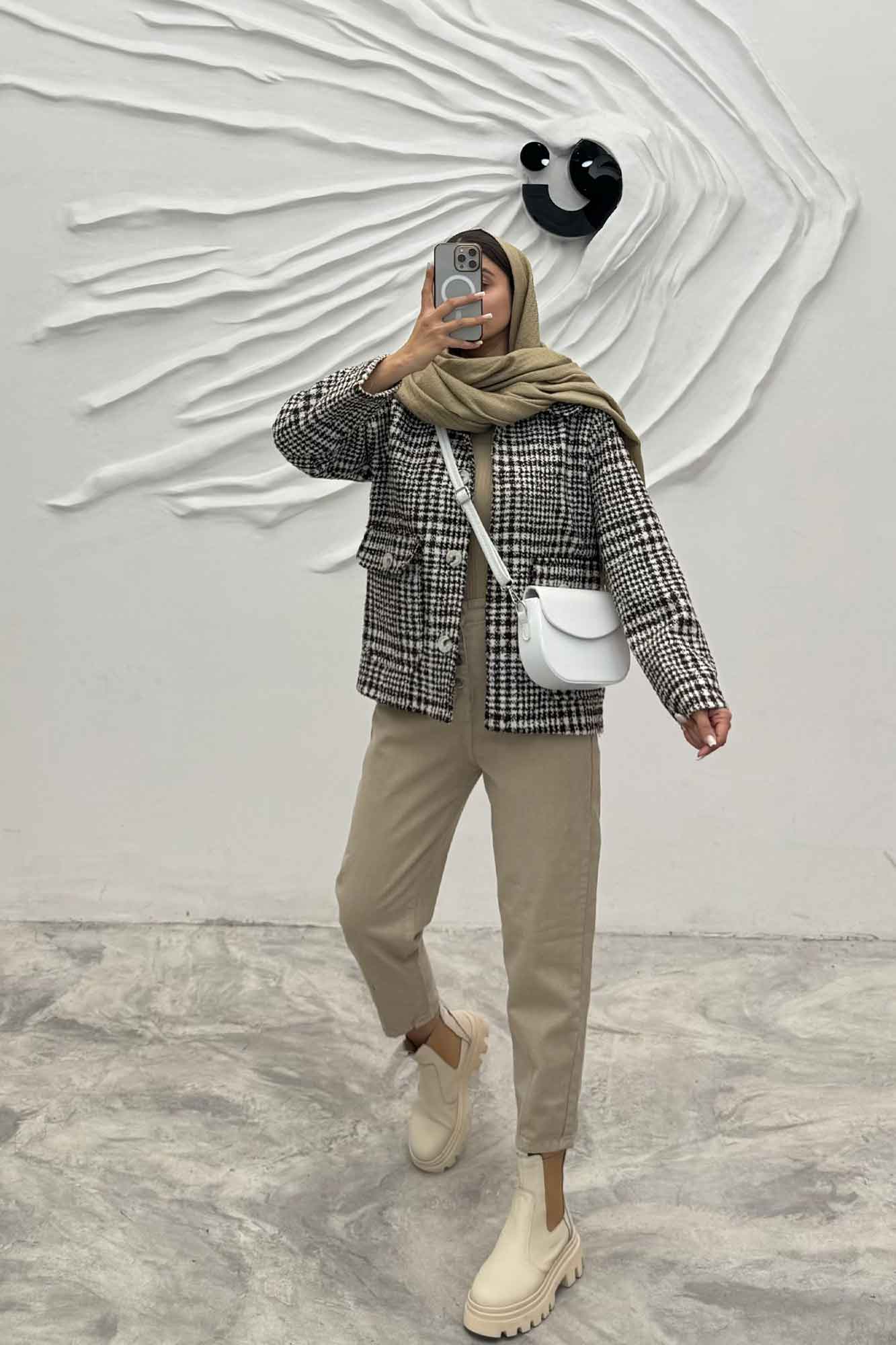 کت پشمی آستردار دو جیب پاکتی R