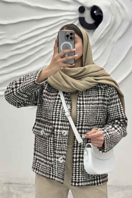 کت پشمی آستردار دو جیب پاکتی R