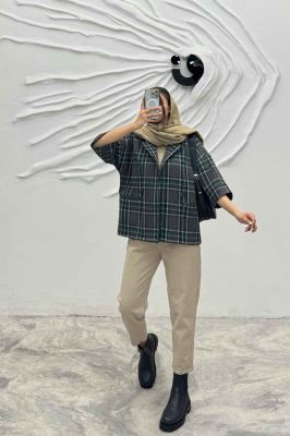 کت آستین سه رب پشمی آستردار دو دکمه