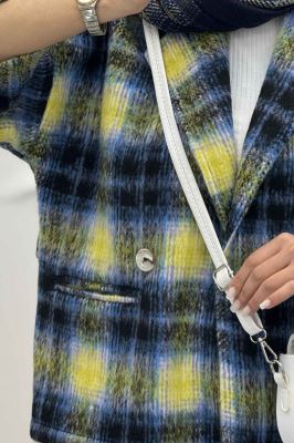 کت آستین سه رب پشمی آستردار دو دکمه