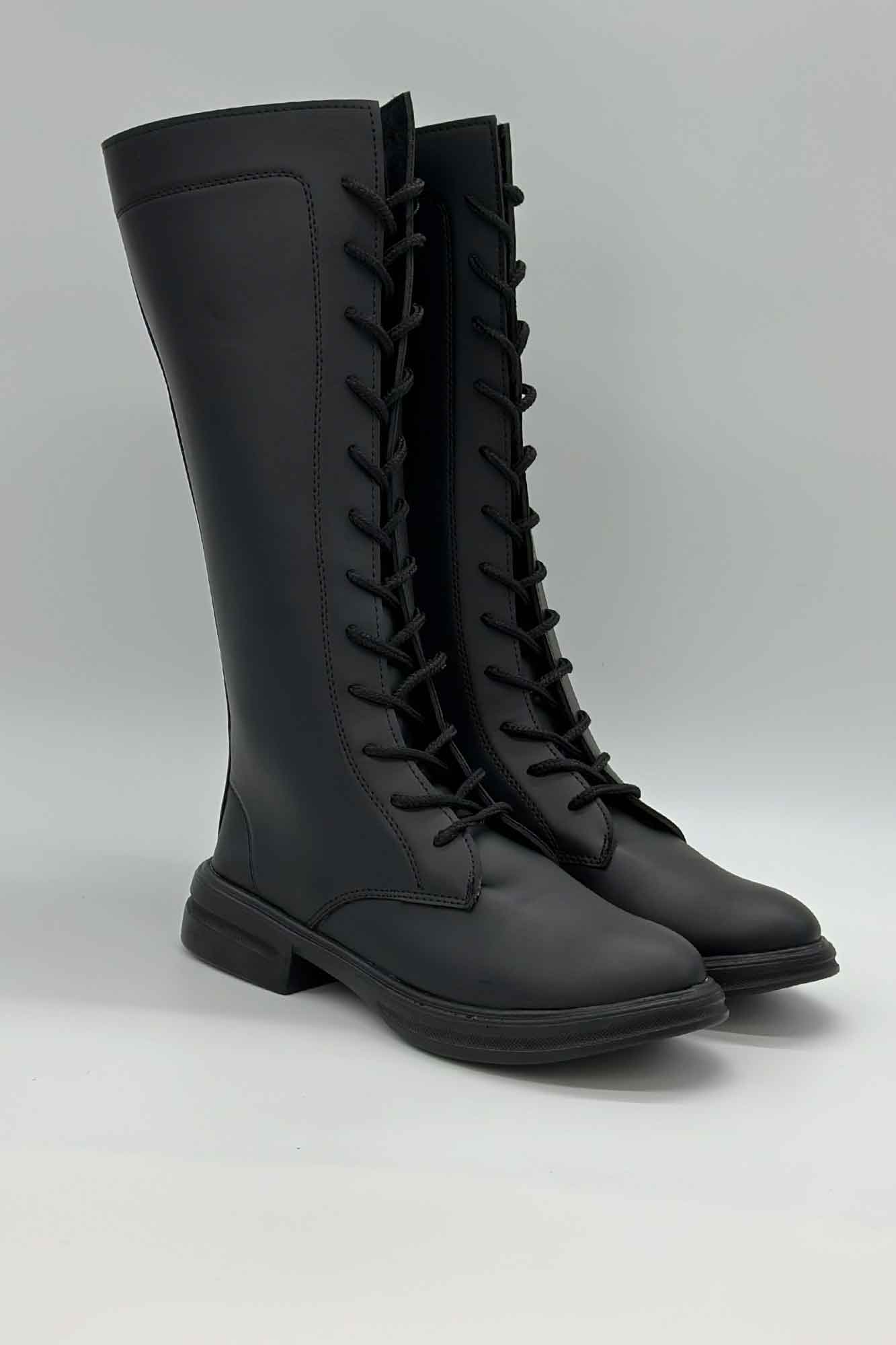 بوت بلند هزار بند بغل زیپ