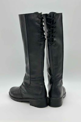 بوت بلند چرم بالا پشت بند