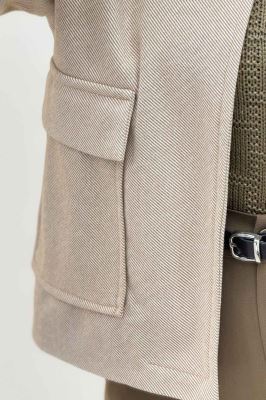 کت فوتر کجراه آستردار دو جیب ASHLEY