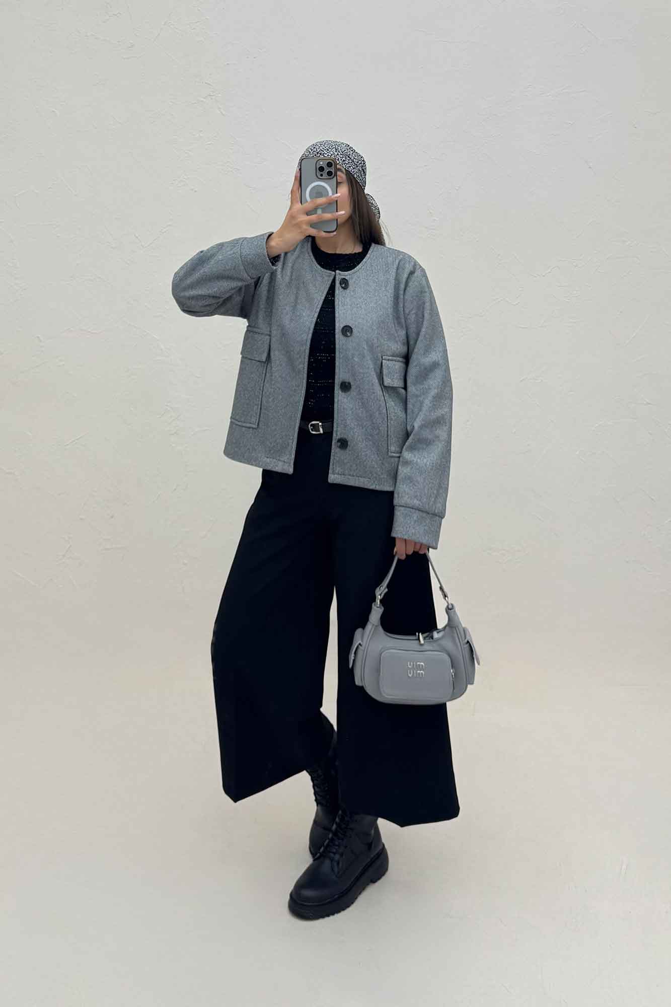 کت فوتر کجراه آستردار دو جیب ASHLEY