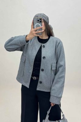 کت فوتر کجراه آستردار دو جیب ASHLEY