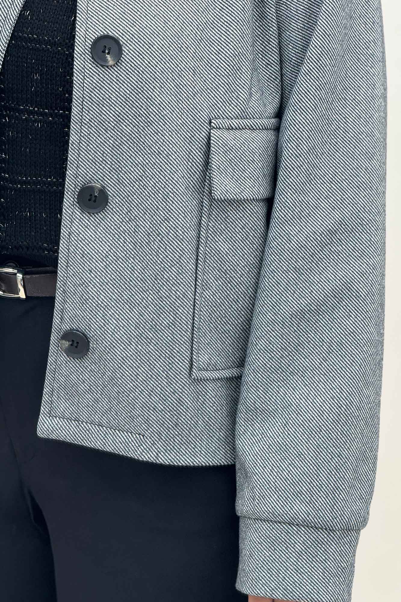 کت فوتر کجراه آستردار دو جیب ASHLEY