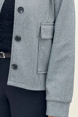 کت فوتر کجراه آستردار دو جیب ASHLEY