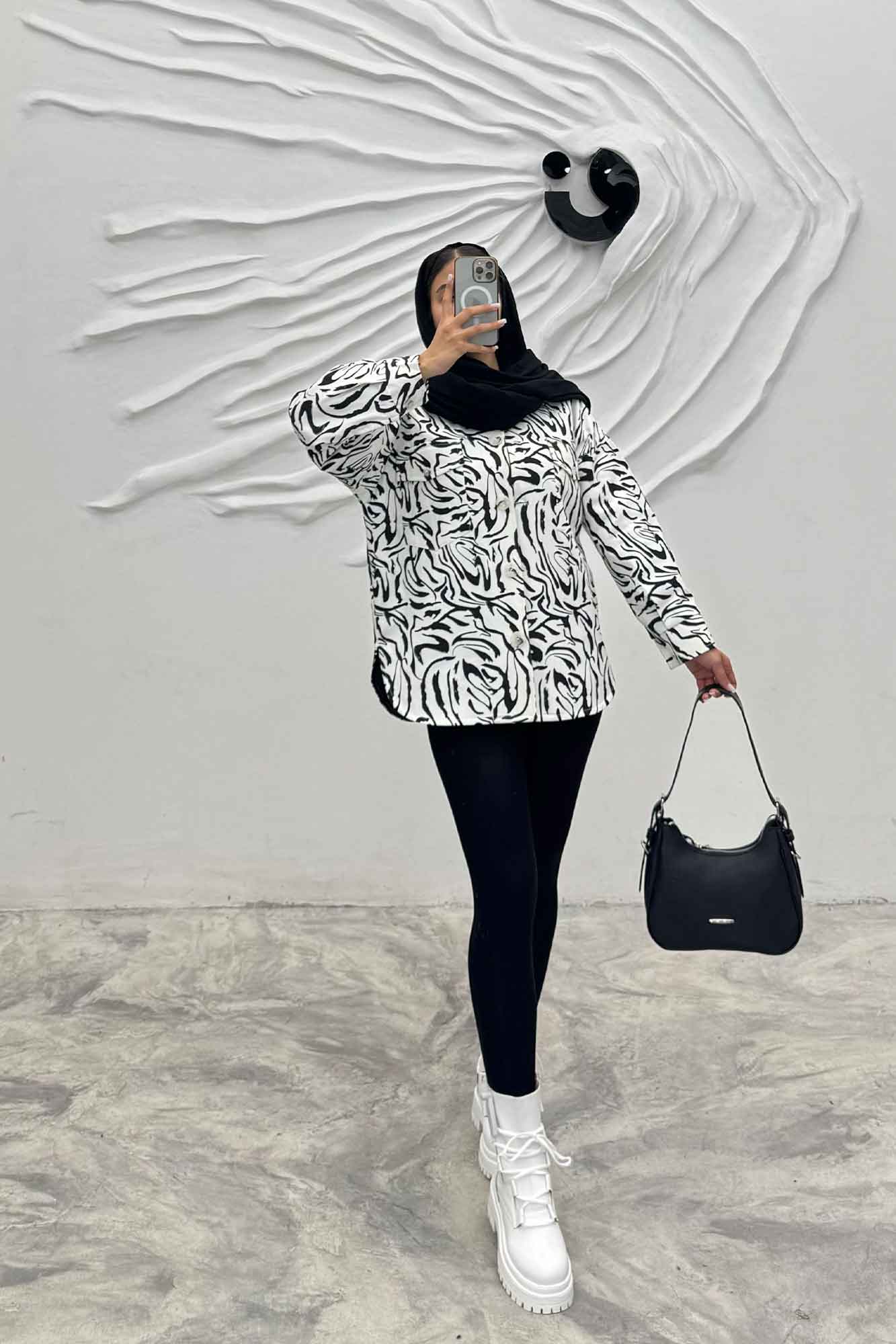 شکت کتان چاپی آستردار جکسون