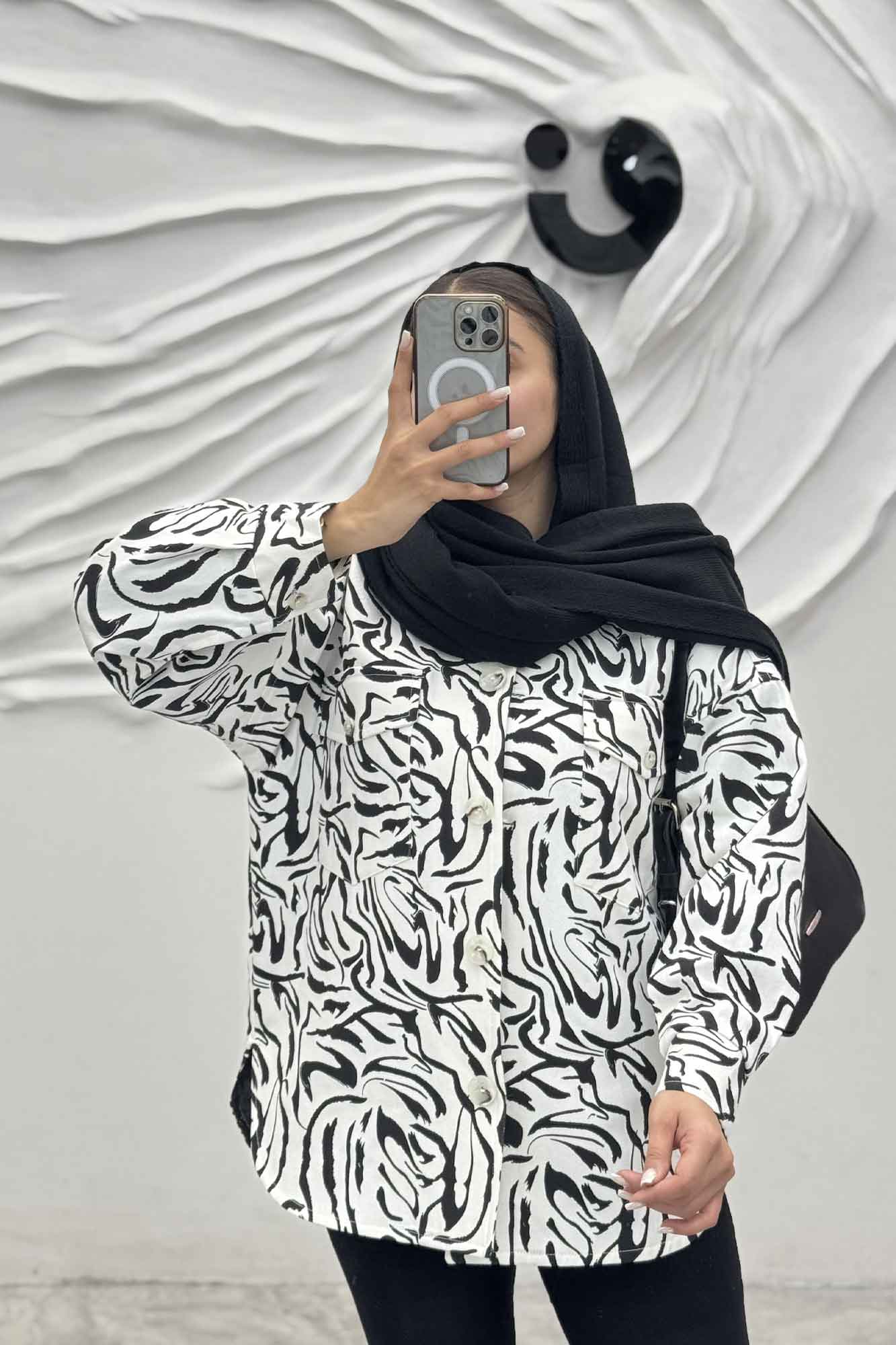 شکت کتان چاپی آستردار جکسون