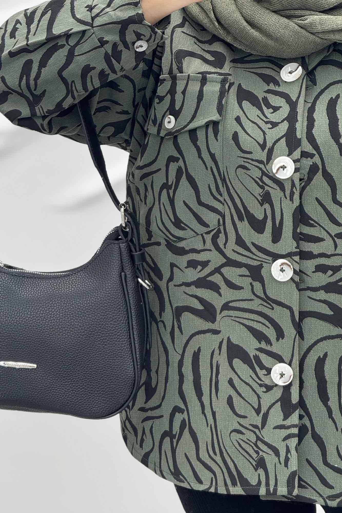 شکت کتان چاپی آستردار جکسون