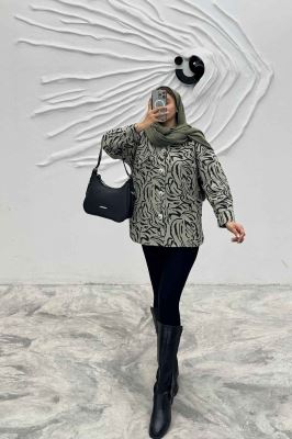 شکت کتان چاپی آستردار جکسون