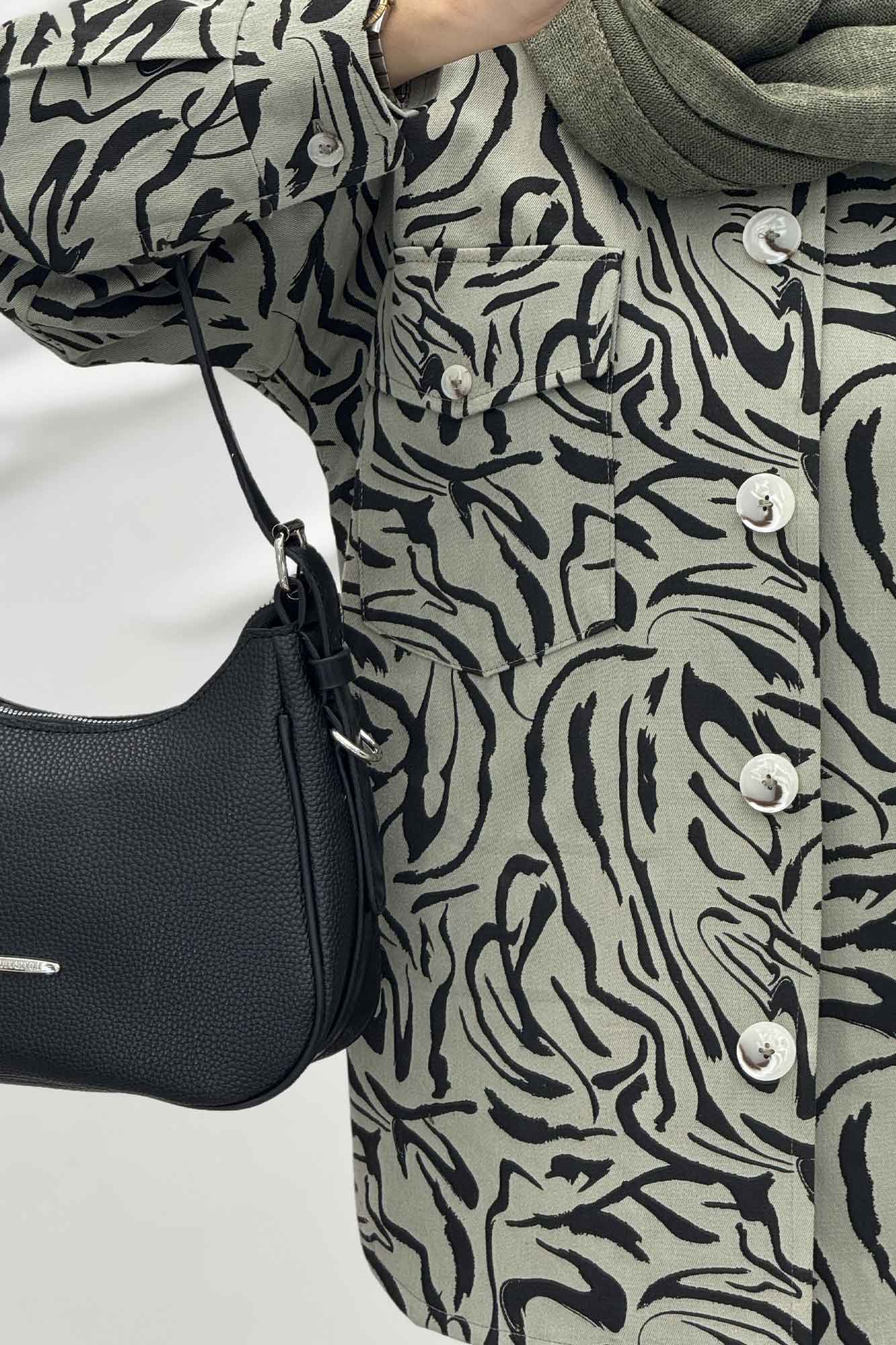 شکت کتان چاپی آستردار جکسون