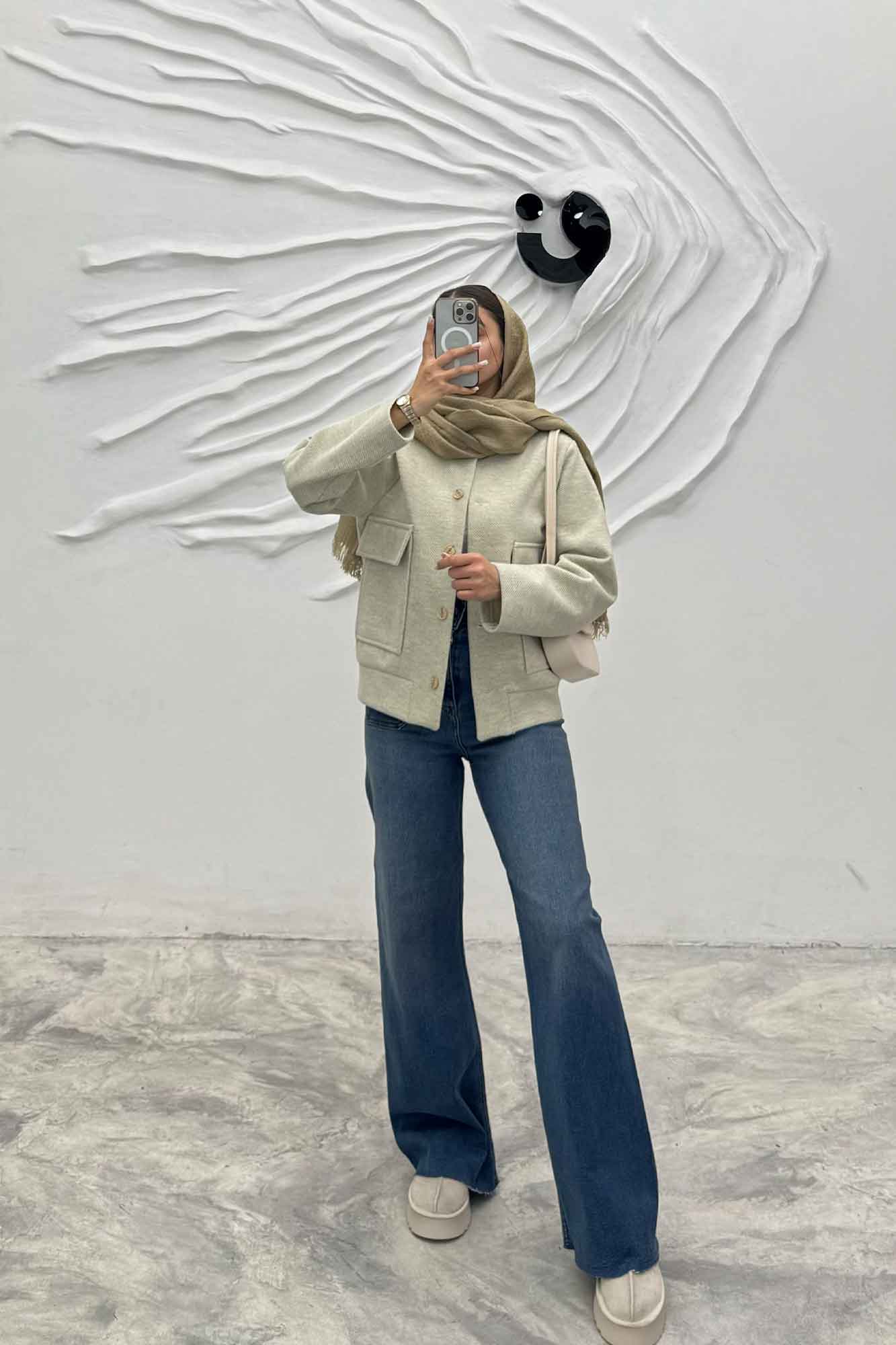 کت فوتر جناقی یقه سه سانت جیب پاکتی ناتالی