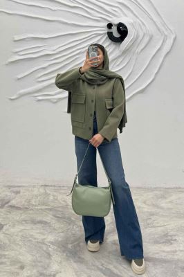 کت فوتر جناقی یقه سه سانت جیب پاکتی ناتالی