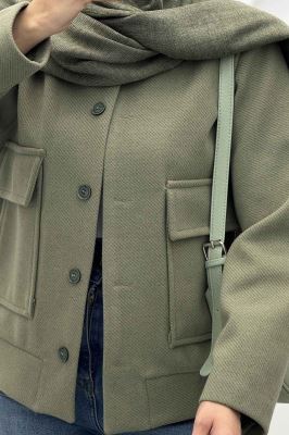 کت فوتر جناقی یقه سه سانت جیب پاکتی ناتالی