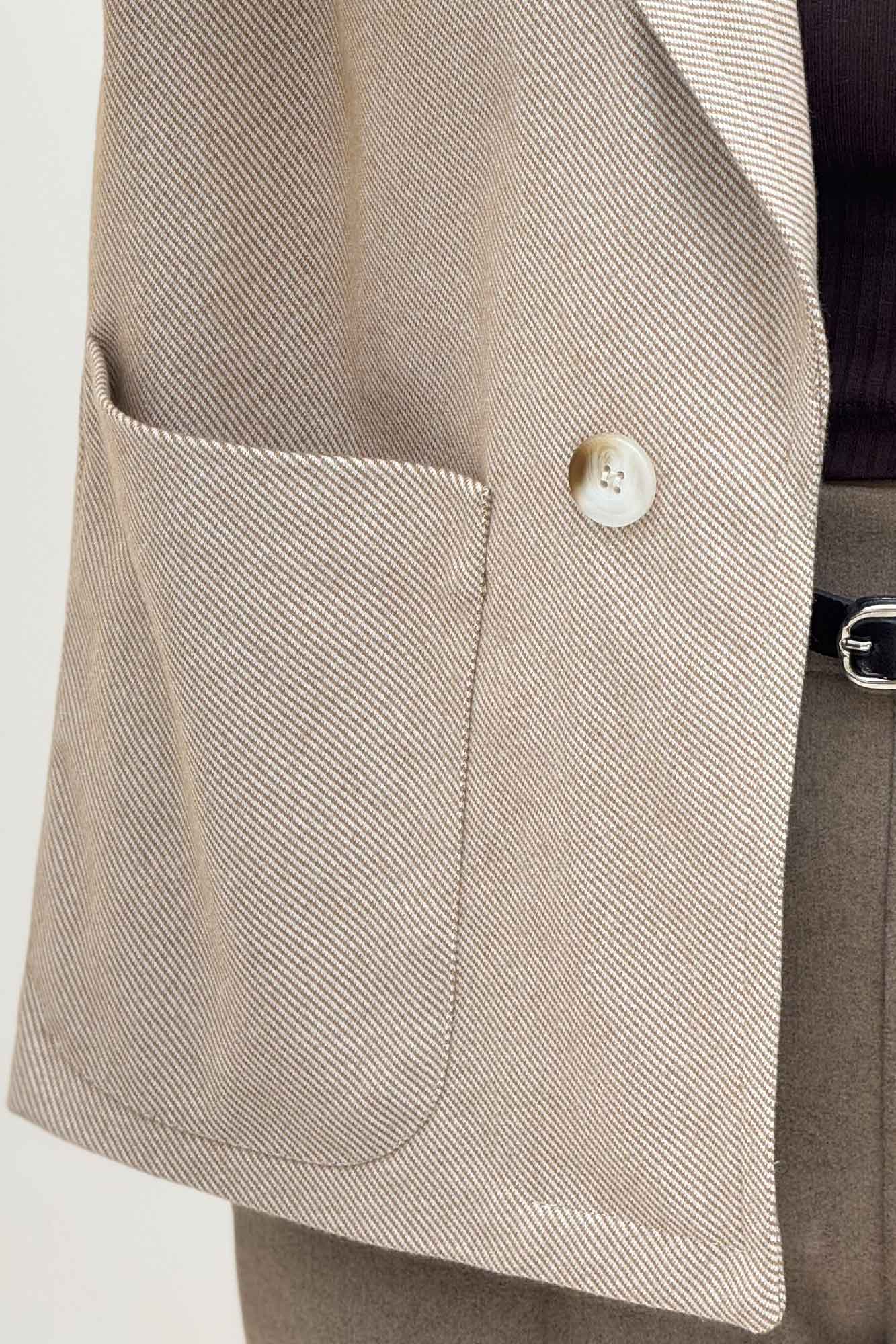 کت فوتر کجراه آستردار سه جیب گونش