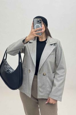 کت فوتر کجراه آستردار سه جیب گونش