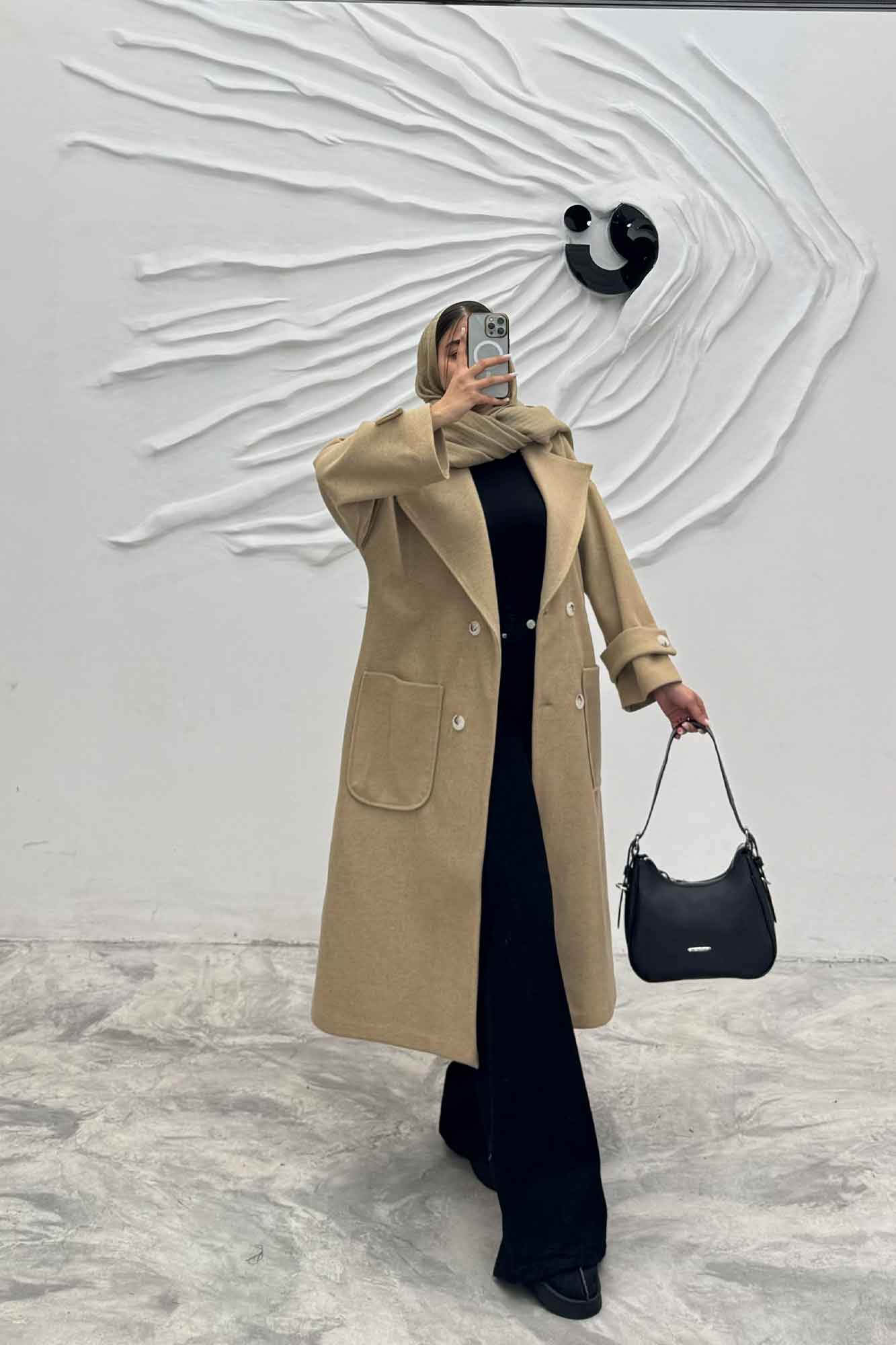 پالتو فوتر بلند دو جیب رو مارال