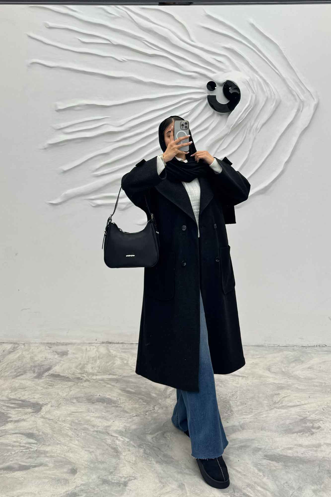 پالتو فوتر بلند دو جیب رو مارال