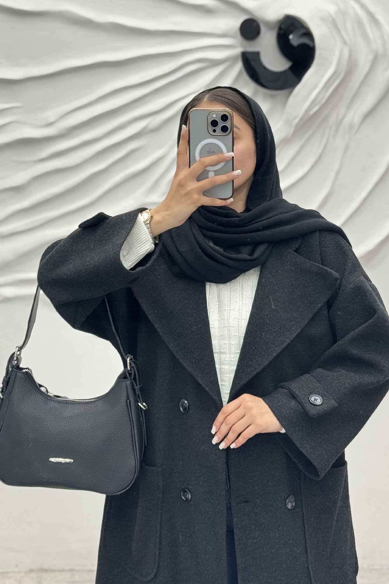 پالتو فوتر بلند دو جیب رو مارال