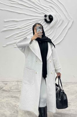 پالتو فوتر بلند دو جیب رو مارال