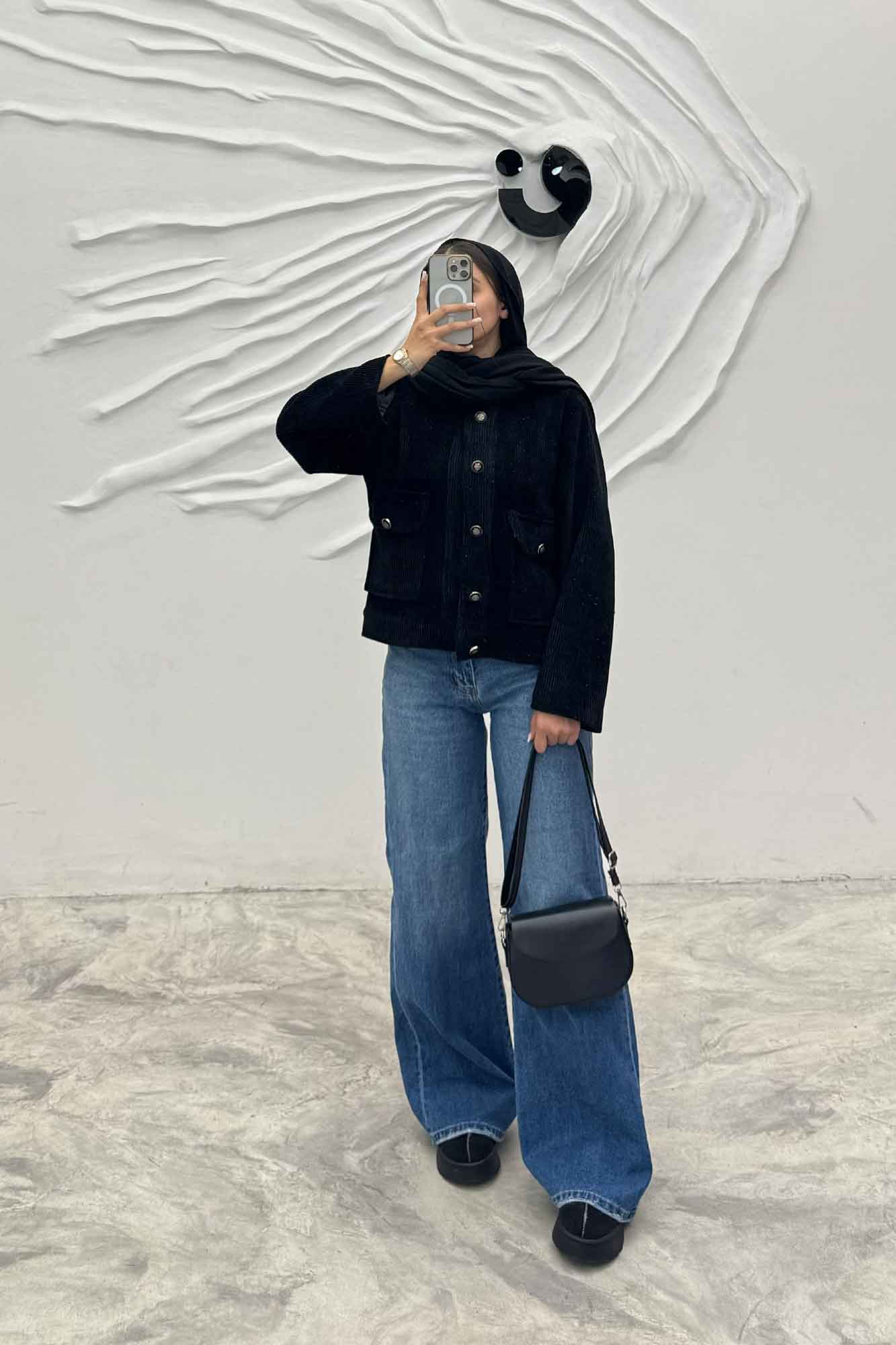 کت دو جیب لمزور بیسکویتی آستردار آیسو