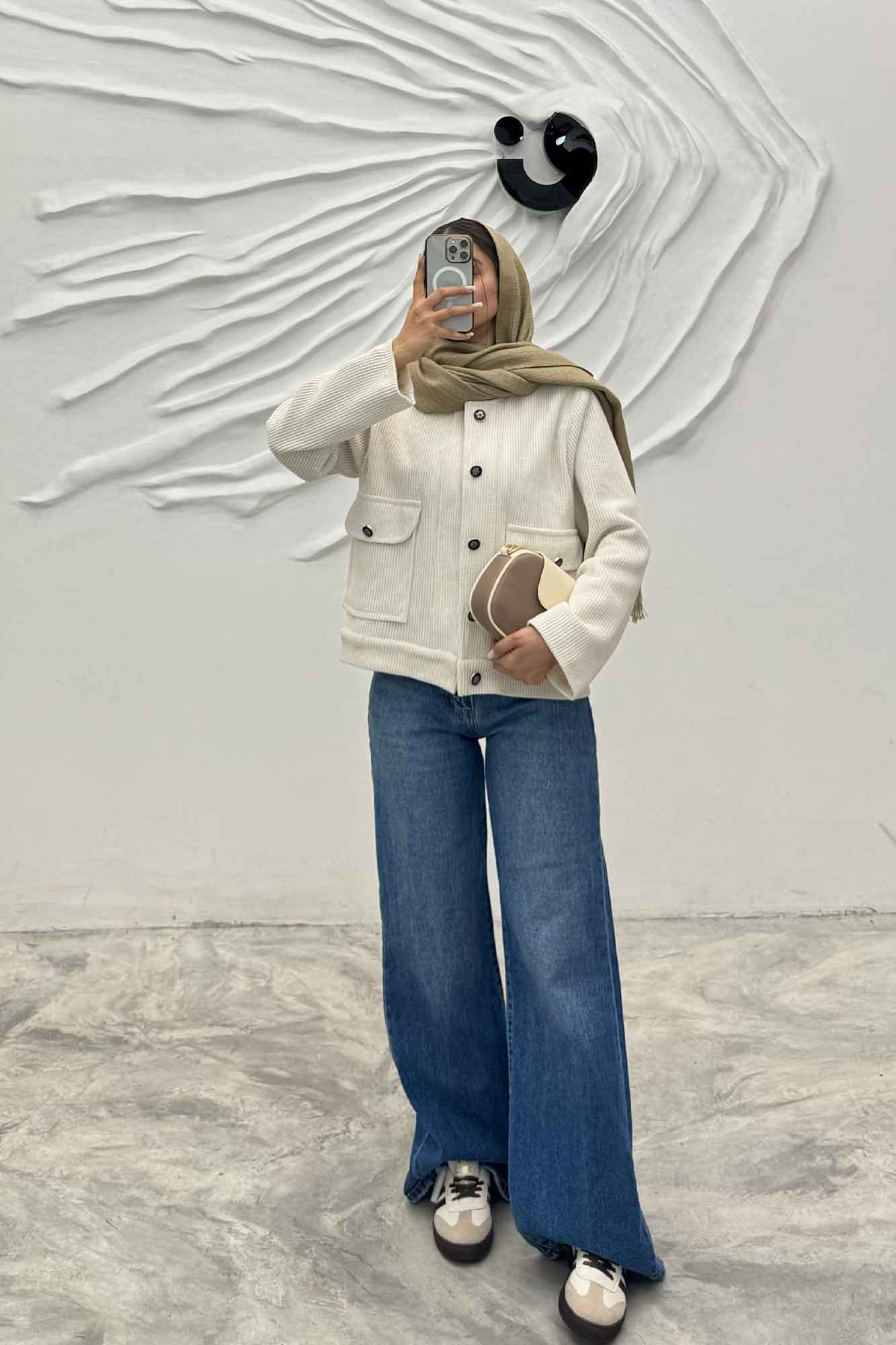 کت دو جیب لمزور بیسکویتی آستردار آیسو