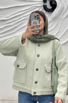 کت دو جیب لمزور بیسکویتی آستردار آیسو